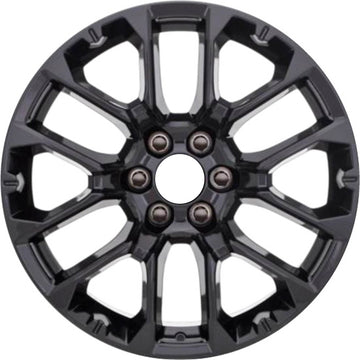 New 22" 2022-2024 Chevrolet Tahoe Black Replacement Alloy Wheel - 14079