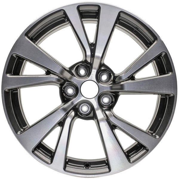 New 18" 2016-2019 Nissan Maxima Machine Charcoal Replacement Alloy Wheel - 62721