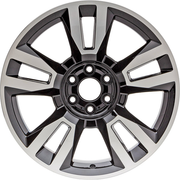 New 22" 2018-2020 Chevrolet Suburban Machined and Black Replacement Alloy Wheel - 5821