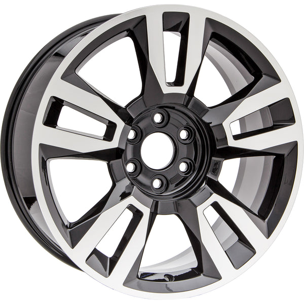 New 22" 2018-2020 Chevrolet Suburban Machined and Black Replacement Alloy Wheel - 5821