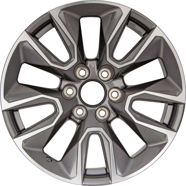 New 20" 2019-2023 Chevrolet Silverado 1500 Machined and Dark Grey Replacement Alloy Wheel - 5916