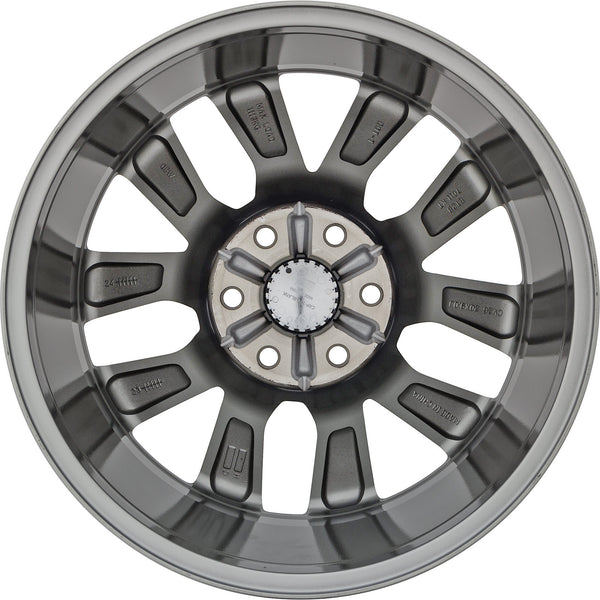 Set of 4 New 20" 2019-2021 Chevrolet Silverado 1500 Machined and Light Grey Replacement Alloy Wheels