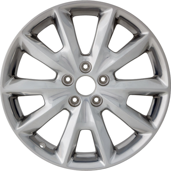 New 18" 2014-2018 Jeep Cherokee Full Polished Replacement Alloy Wheel - 9132