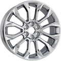 Set of 4 New 22" 2022-2024 GMC Yukon Chrome Replacement Alloy Wheels