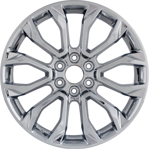 New 22" 2022-2024 Chevrolet Silverado 1500 Chrome Replacement Alloy Wheel - 14077