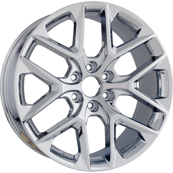 Set of 4 New 22" 2022-2024 Chevrolet Tahoe Chrome Replacement Alloy Wheels