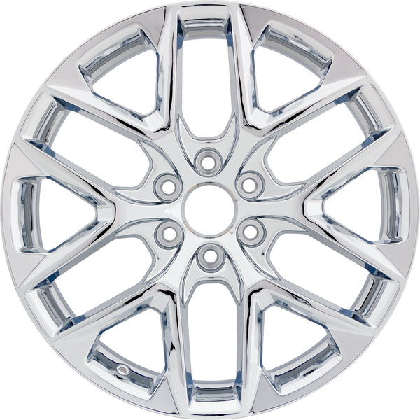 Set of 4 New 22" 2022-2024 Chevrolet Silverado 1500 Chrome Replacement Alloy Wheels