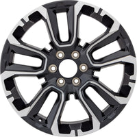 New 22" 2022-2024 Chevrolet Suburban Black Machined Replacement Alloy Wheel - 14088