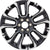 New 22" 2022-2024 GMC Sierra 1500 Black Machined Replacement Alloy Wheel - 14088