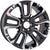 Set of 4 New 22" 2022-2024 Chevrolet Silverado 1500 Black Machined Replacement Alloy Wheels