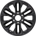 New 18" 2022-2024 Chevrolet Silverado 1500 Gloss Black Replacement Alloy Wheel