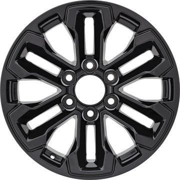 Set of 4 New 18" 2022-2024 Chevrolet Silverado 1500 Gloss Black Replacement Alloy Wheels