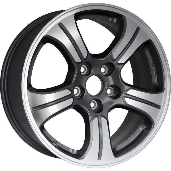 New 18" 2012-2015 Honda Pilot Machine Dark Grey Replacement Alloy Wheel - 64037