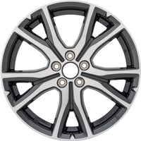 17" 2017-2019 Subaru Impreza Machined Black Replacement Alloy Wheel