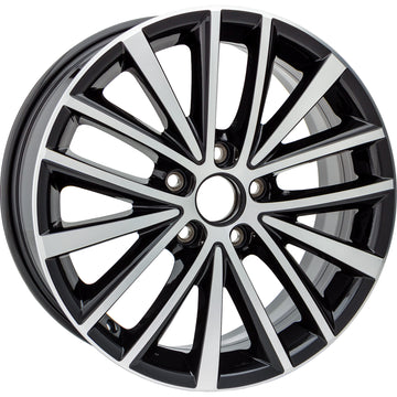 New 17" 2011-2016 Volkswagen Jetta Machined Black Replacement Alloy Wheel - 69910