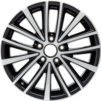 New 17" 2011-2016 Volkswagen Jetta Machined Black Replacement Alloy Wheel - 69910