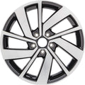 New 18" 2019-2021 Volkswagen Jetta GLI Machine Black Replacement Alloy Wheel - 70060